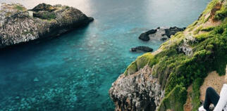 woman on cliffs norfolk island