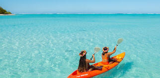 kayaking Cook Islands
