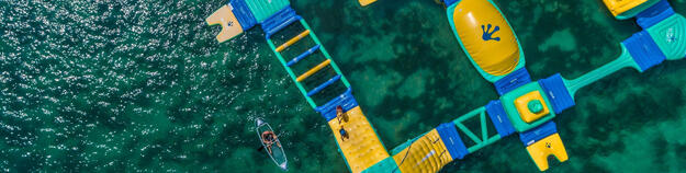 Image of waterpark at Shangri La Resort Fiji