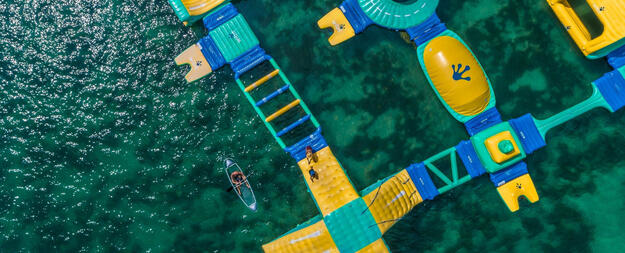 Image of waterpark at Shangri La Resort Fiji