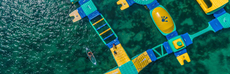 Image of waterpark at Shangri La Resort Fiji