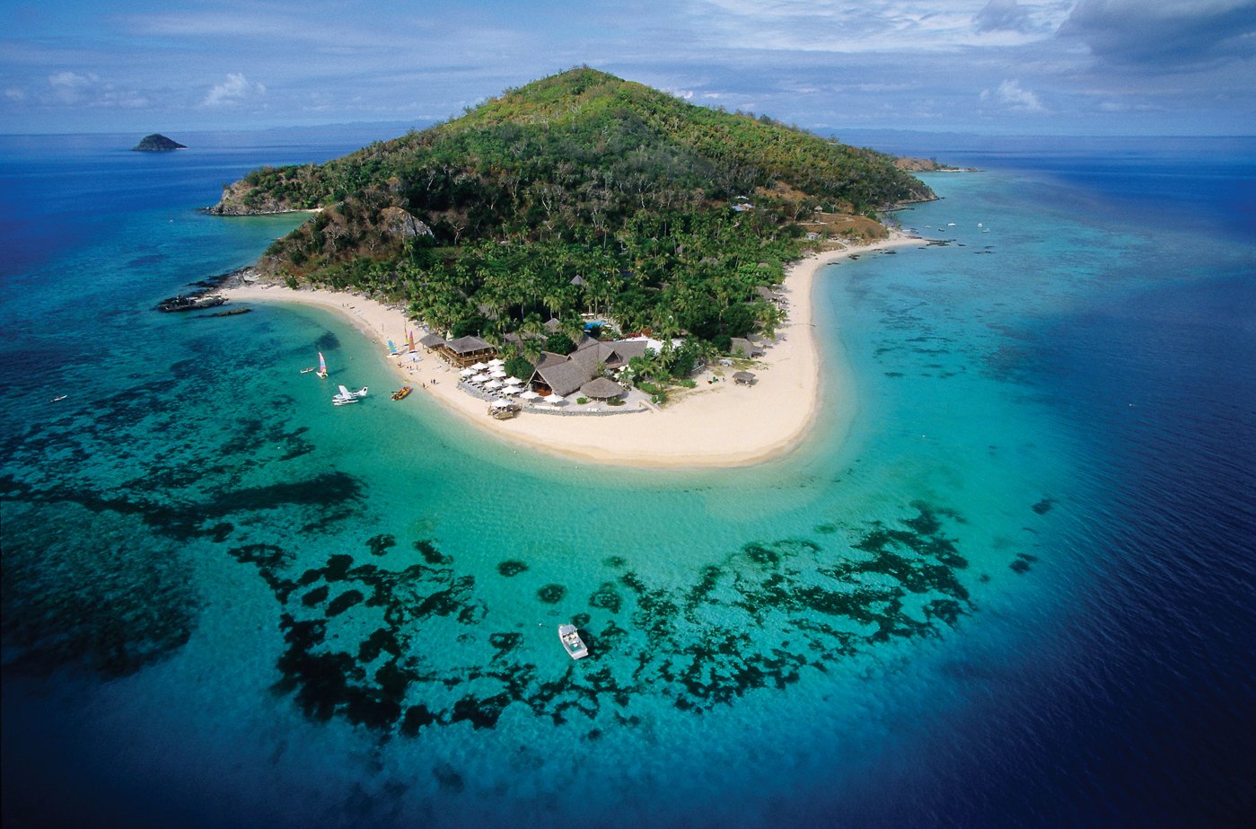 Castaway Island Fiji Aerial View