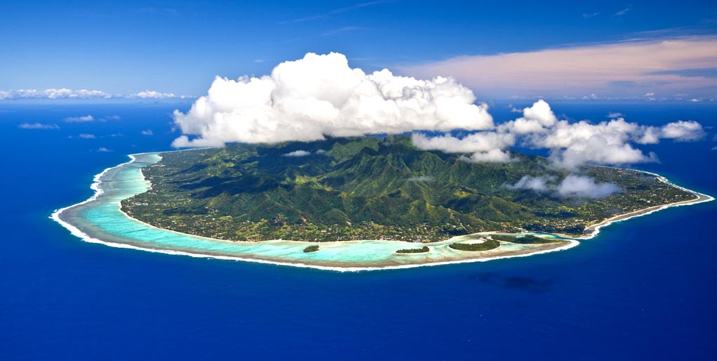 Cook Islands Aerial View Aerial View of the Cook Islands