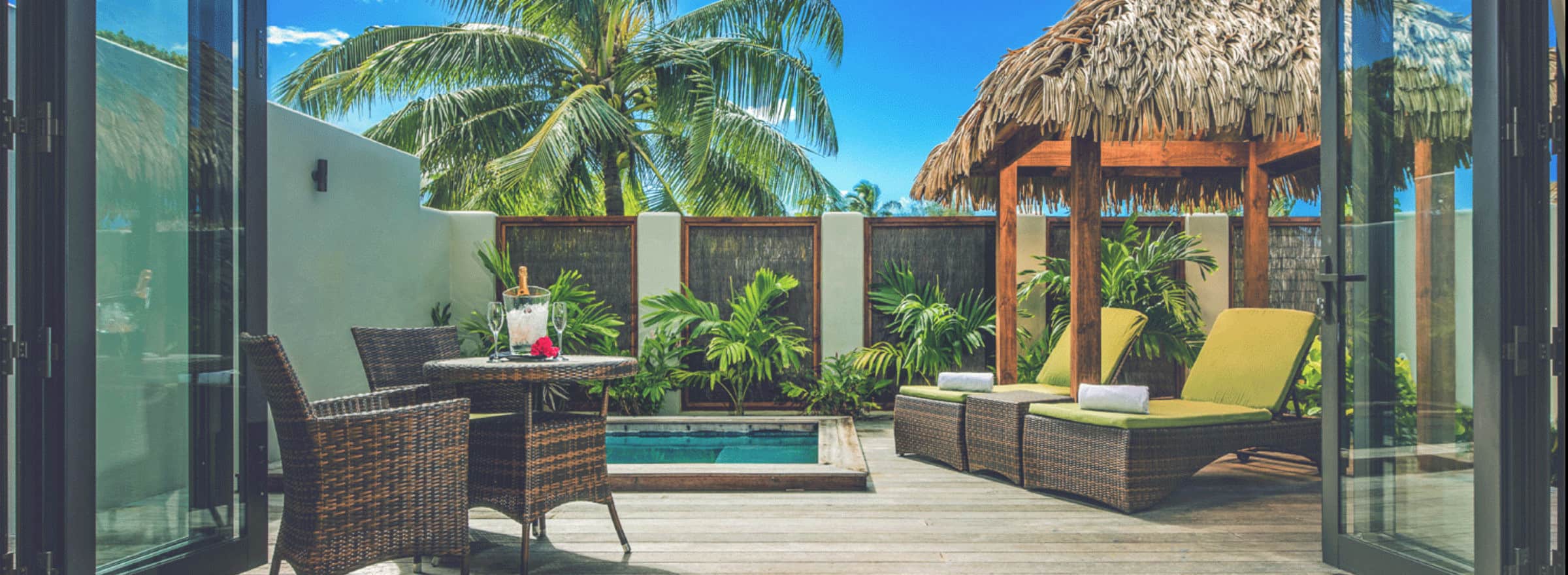 Cook Islands plunge pool villas