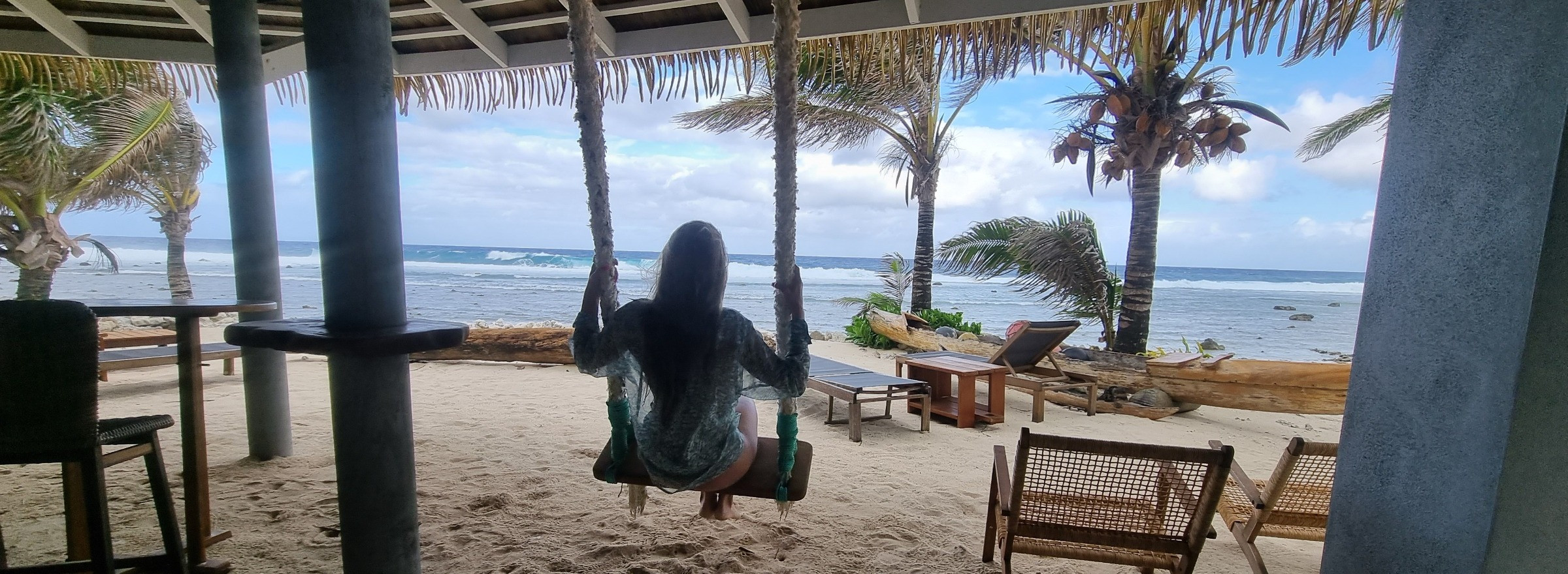 image of woman on a swing