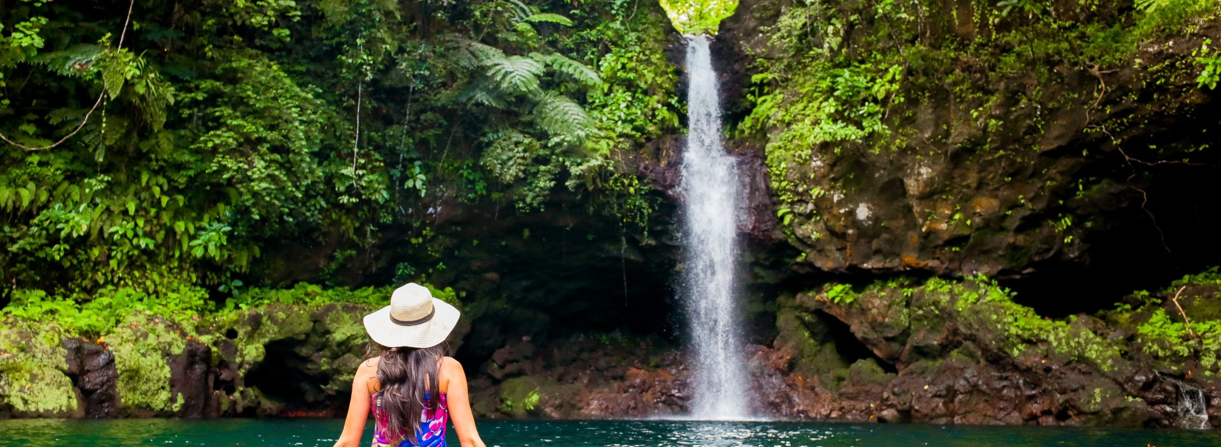 Afu A-au Waterfall in Samoa