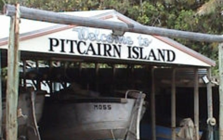 pitcairn island sign