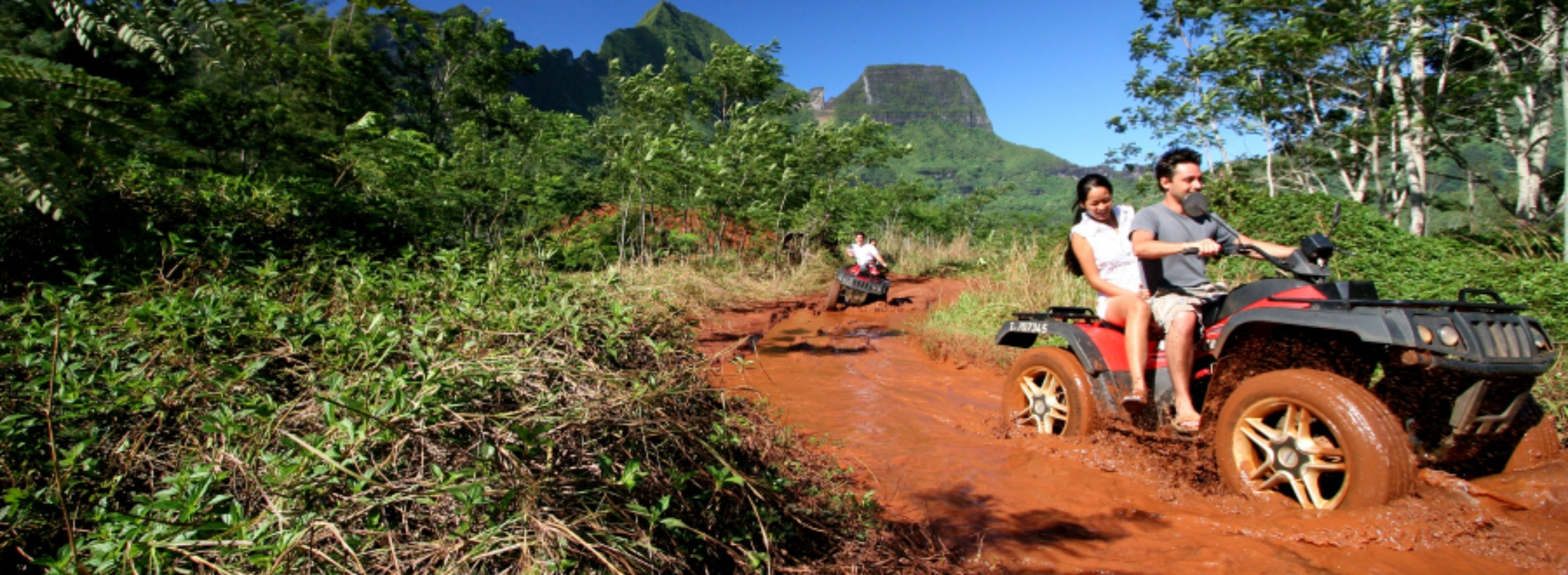 ATV touring in Tahiti