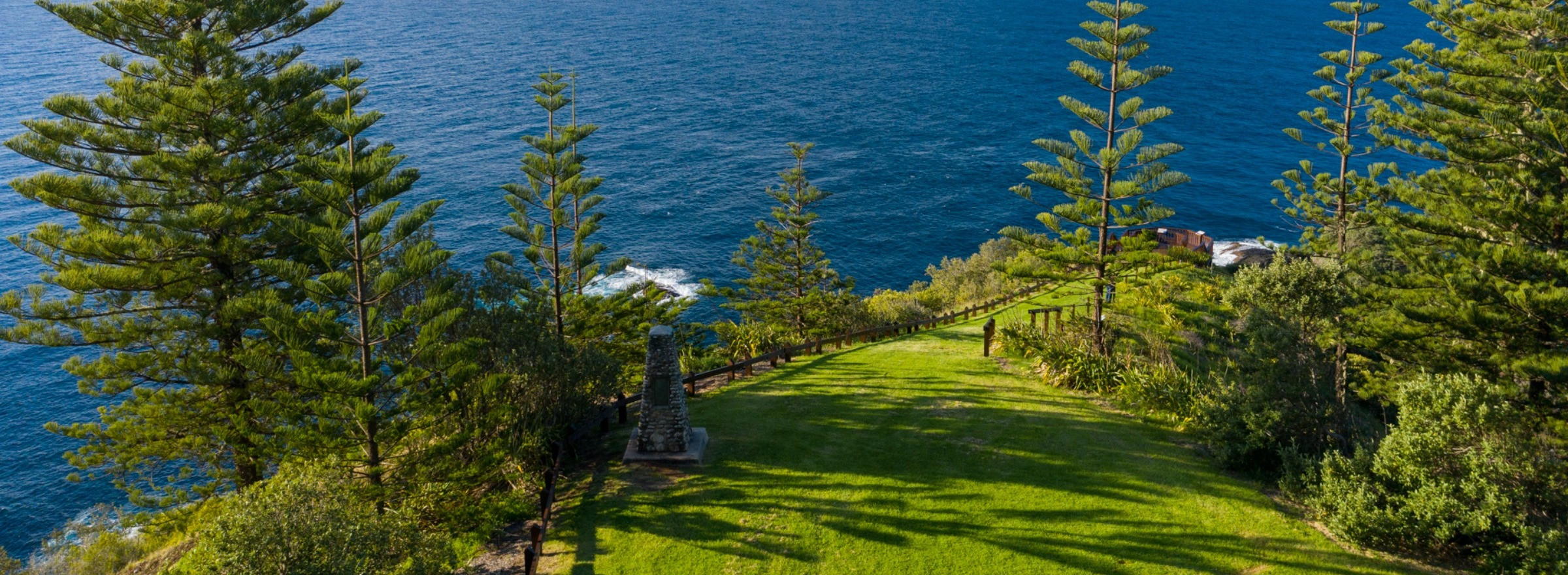 Image of Captain Cook Lookout on Norfolk Island overlooking the ocean